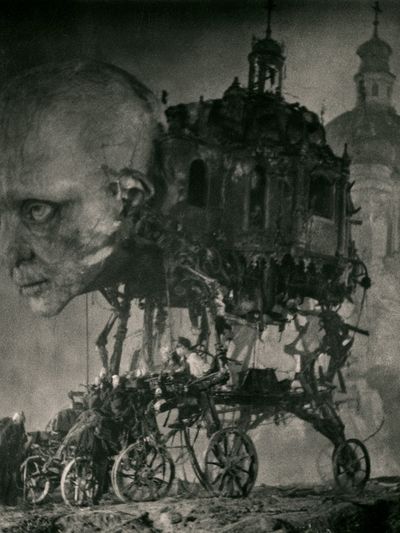 Surreal Gothic Face — Fine-Art Print.