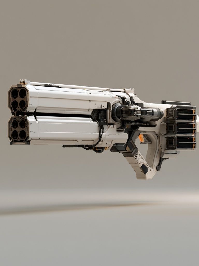 Futuristic Sci-Fi Blaster Poster. poster detail