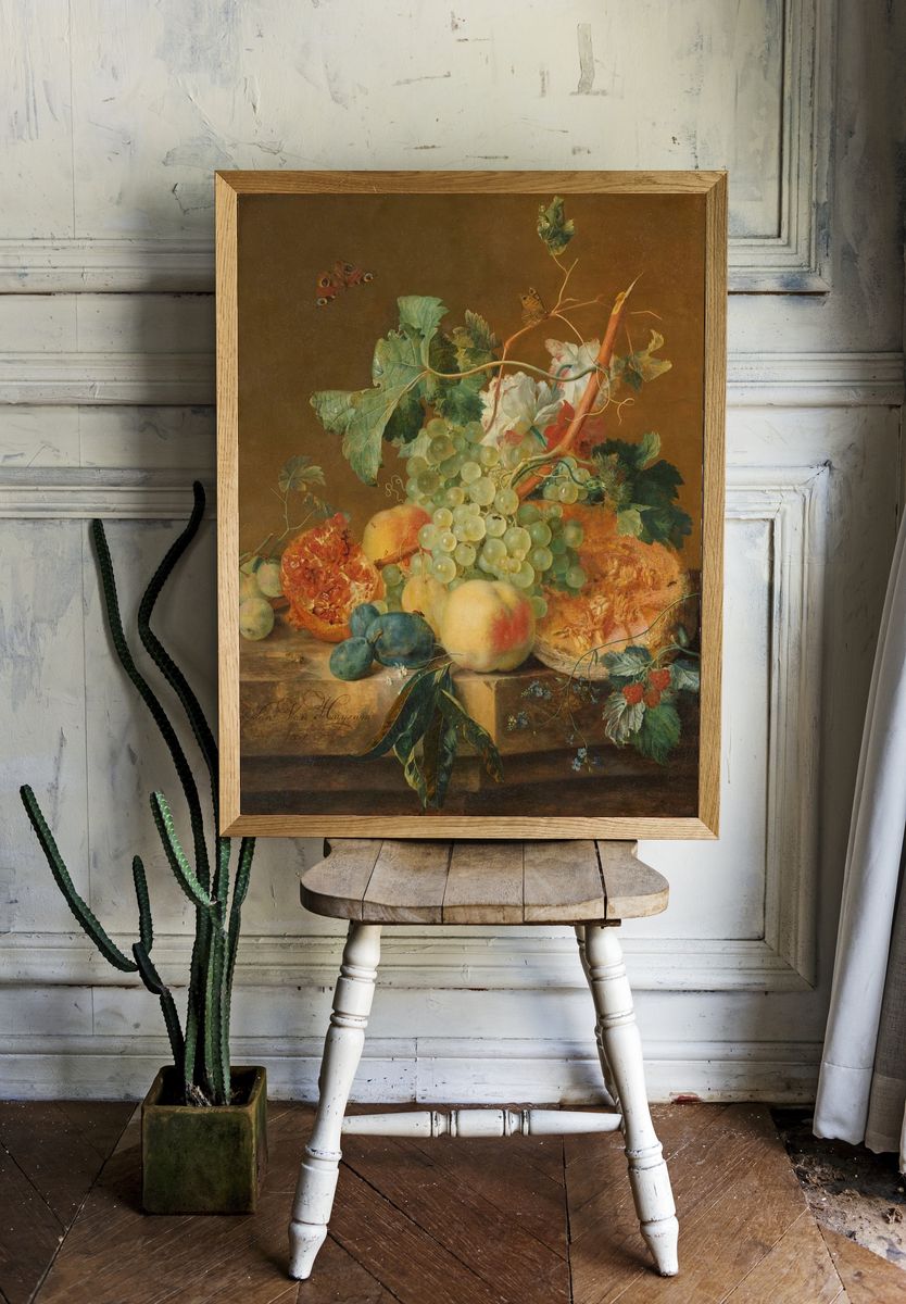 Still Life with Fruits — Fine Art Print. — room view 1