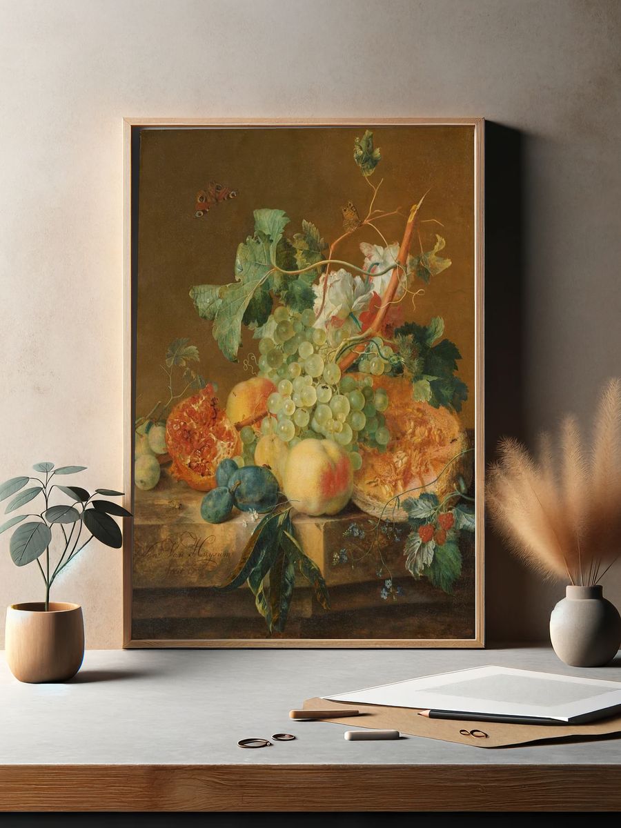 Still Life with Fruits — Fine Art Print. — room view 2