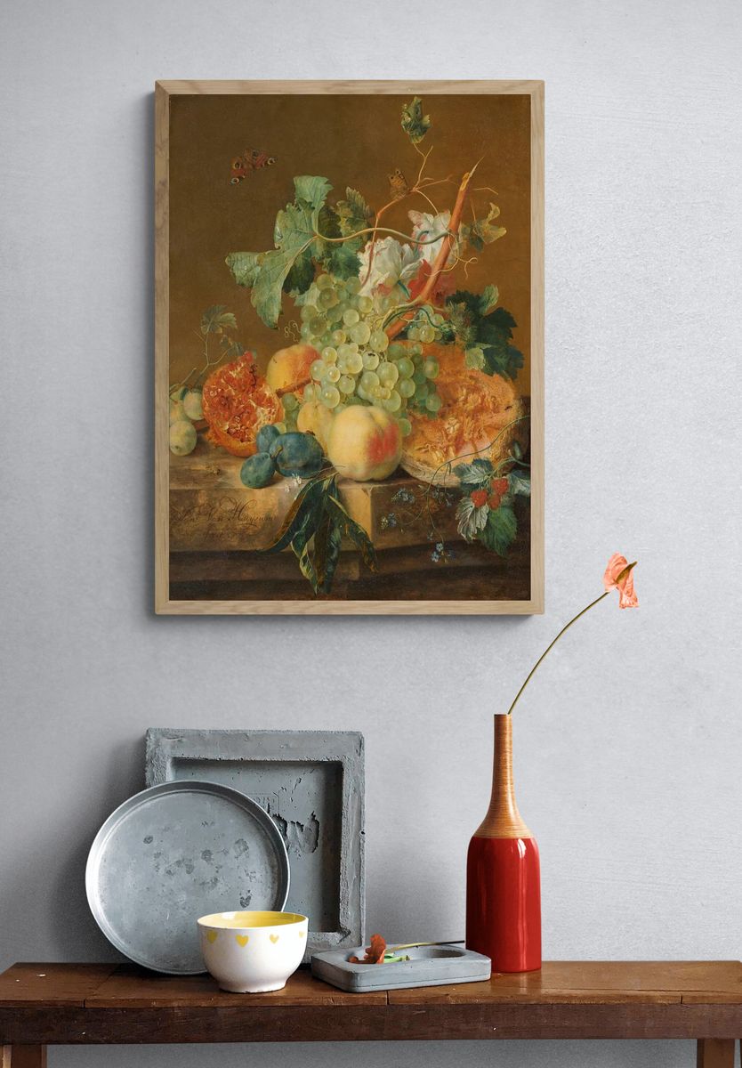 Still Life with Fruits — Fine Art Print. — room view 3