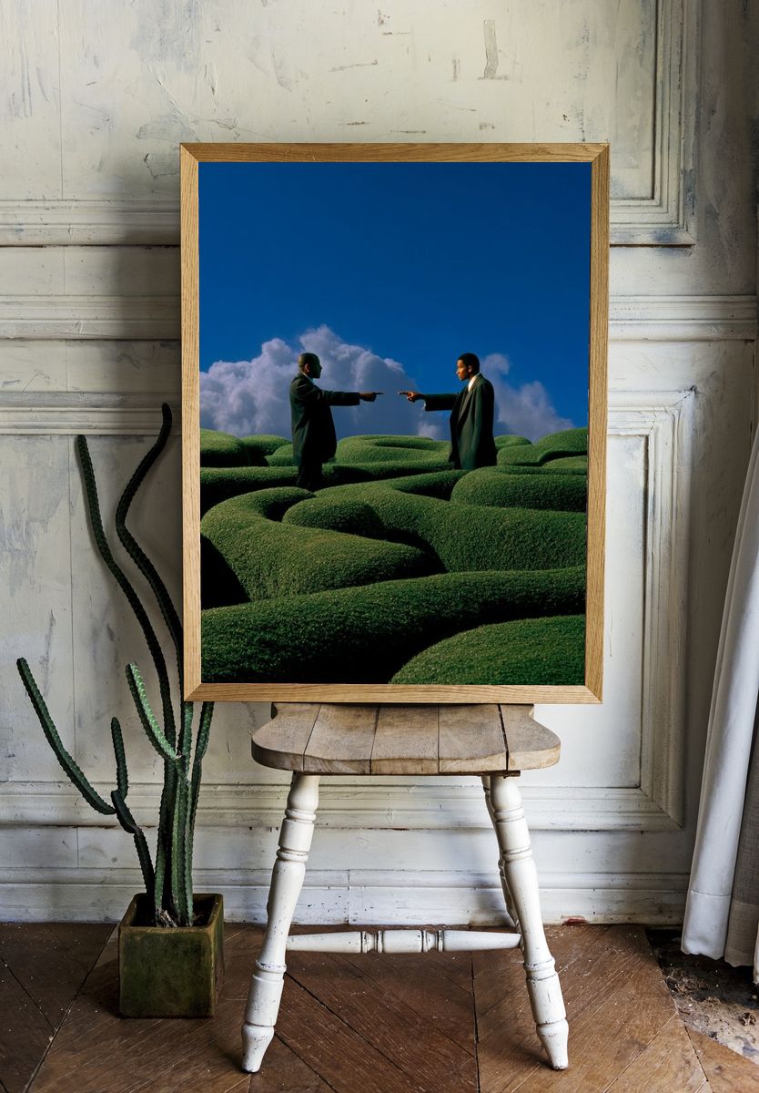 Surreal Garden Duel Print. room preview