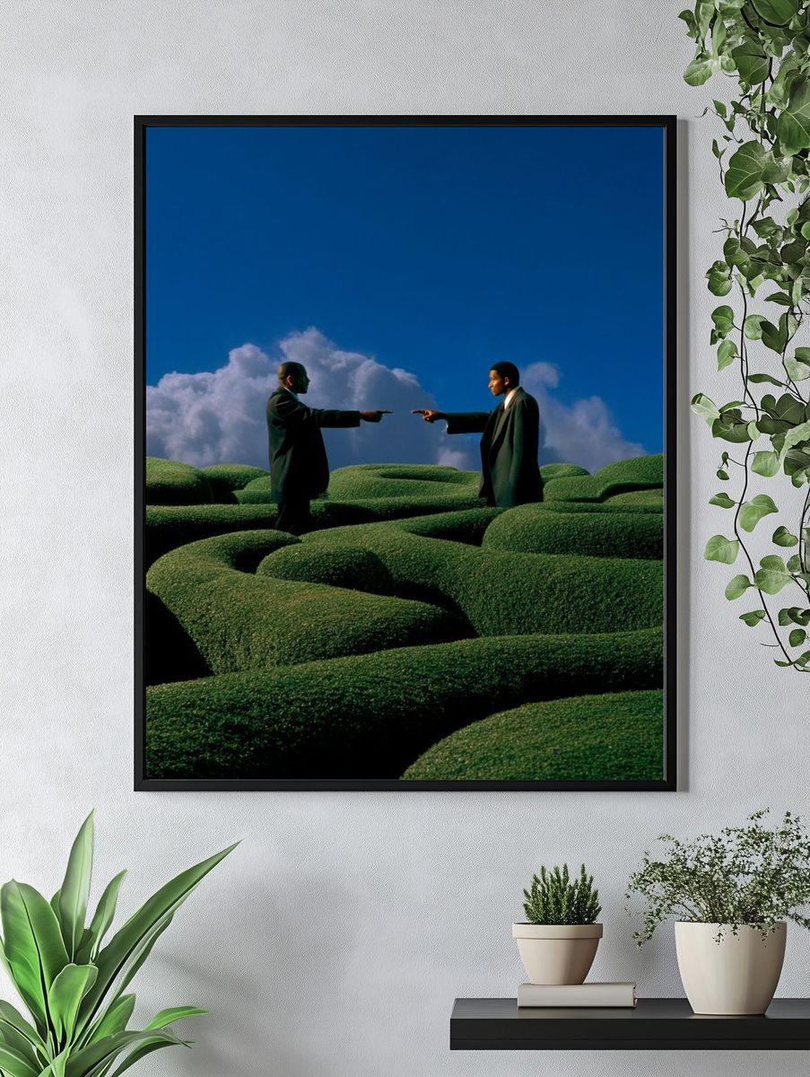 Surreal Garden Duel Print. — room view 4