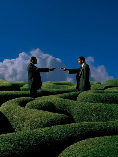 Surreal Garden Duel Print.