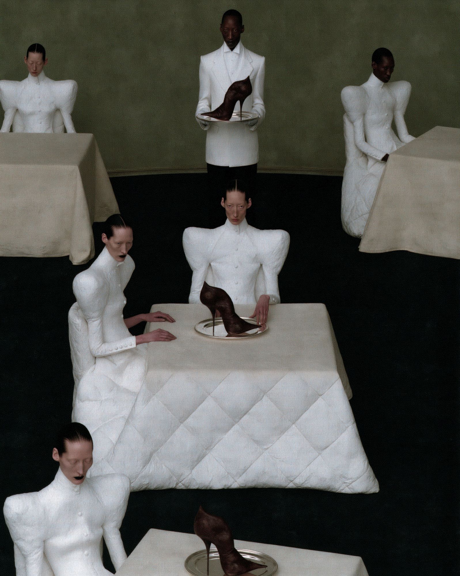 Surreal Fashion Dinner Photography Poster. poster — photography art