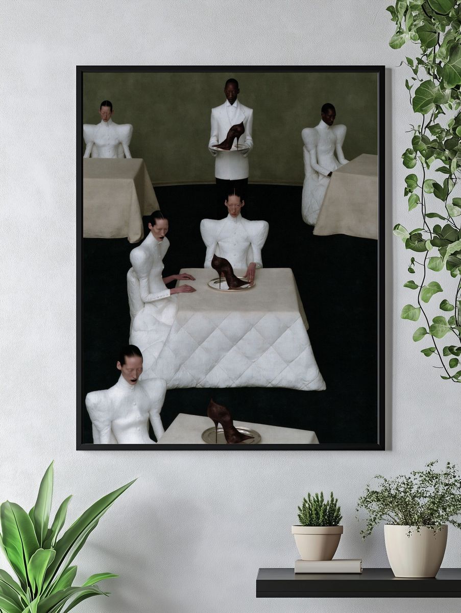 Surreal Fashion Dinner Photography Poster. — room view 4
