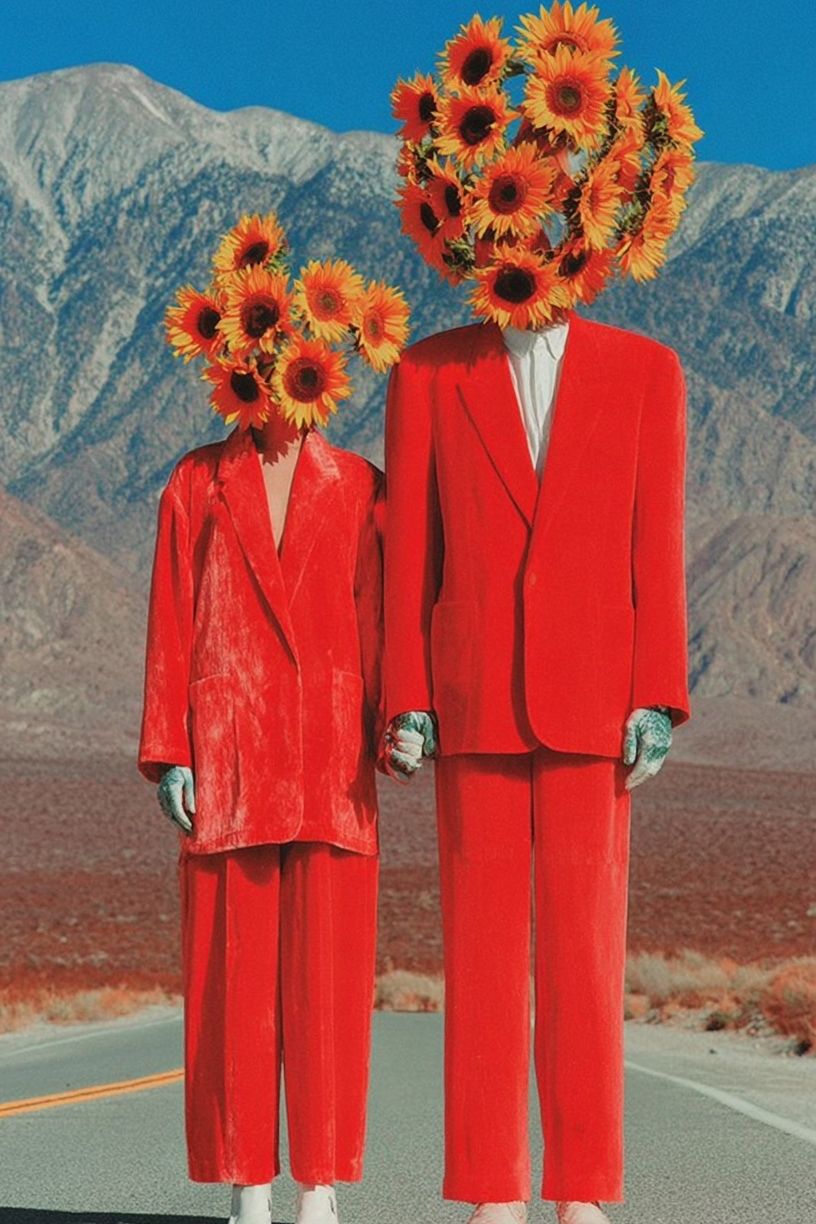 Sunflower Heads Fashion Poster. poster detail