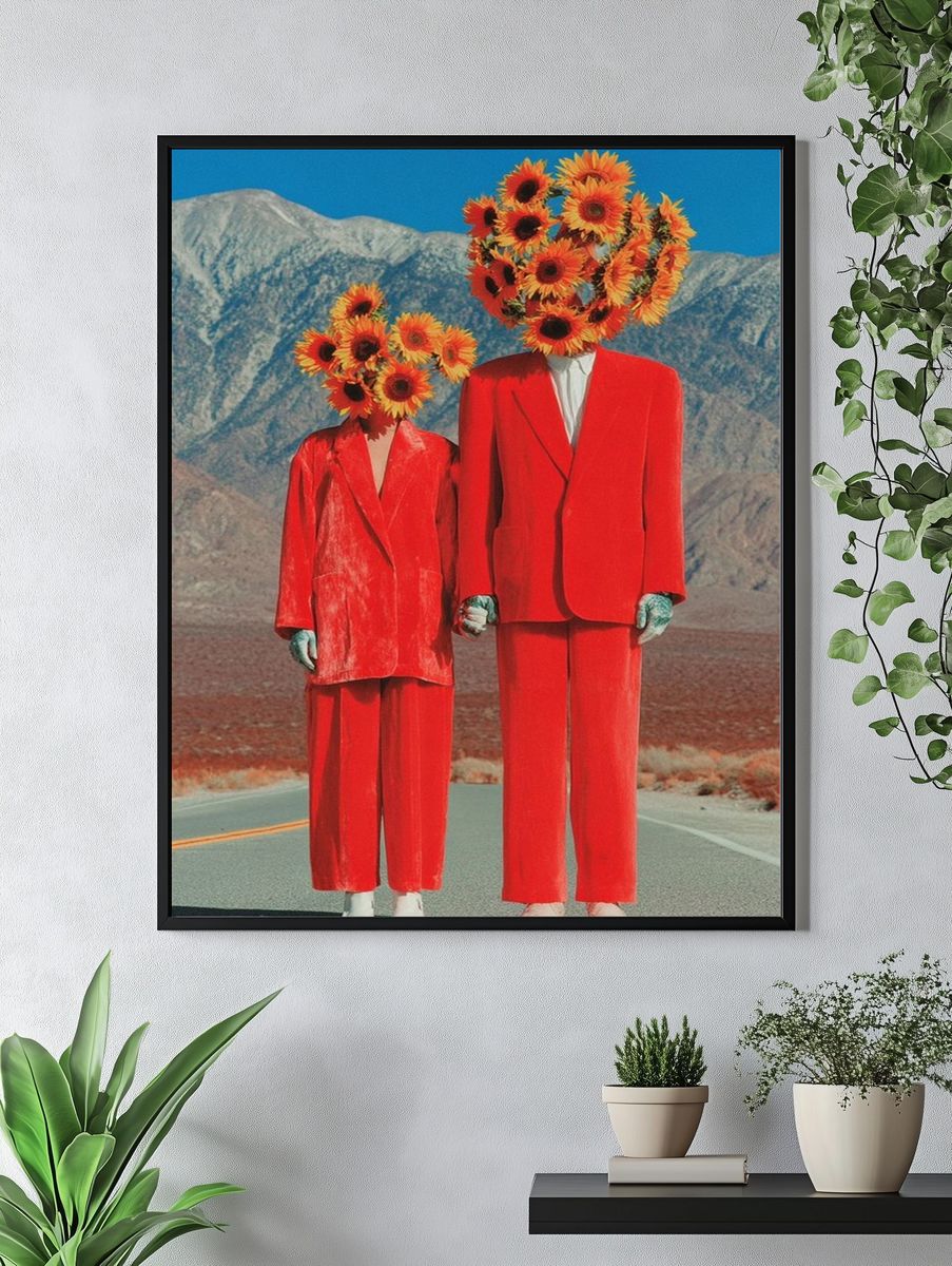 Sunflower Heads Fashion Poster. — room view 4