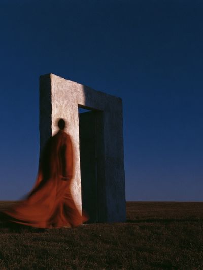 Surreal Figure and Doorway Print.
