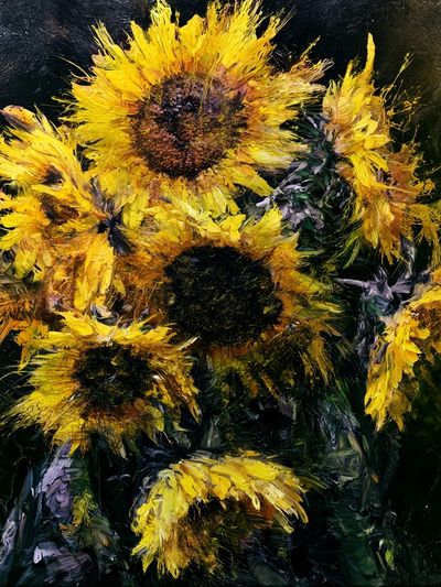 Sunflower Bouquet Fine-Art Print. poster