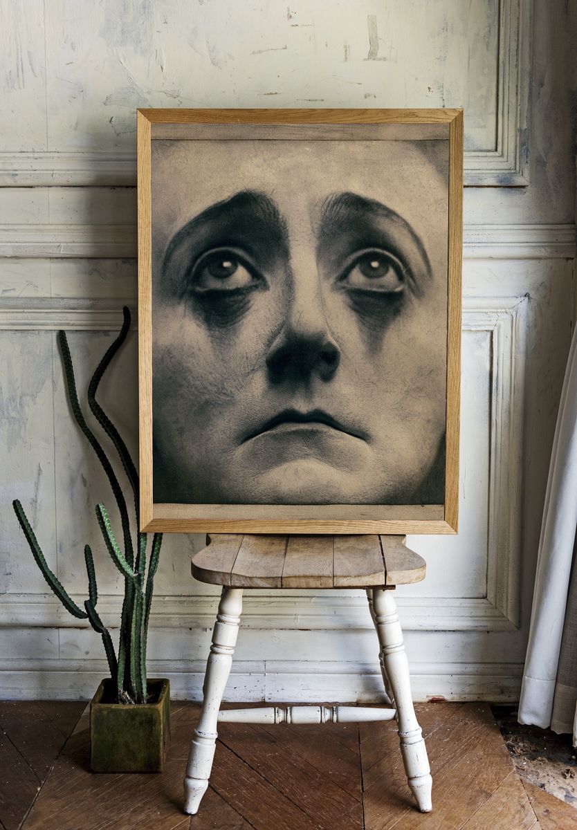 Surreal Face Study Print. — room view 1