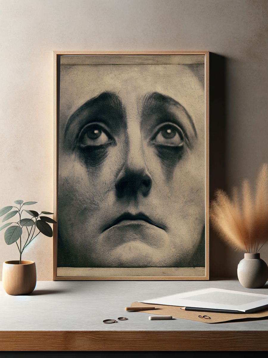 Surreal Face Study Print. — room view 2
