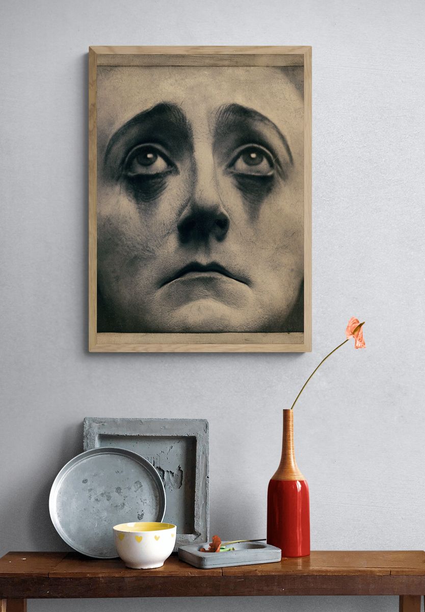 Surreal Face Study Print. — room view 3