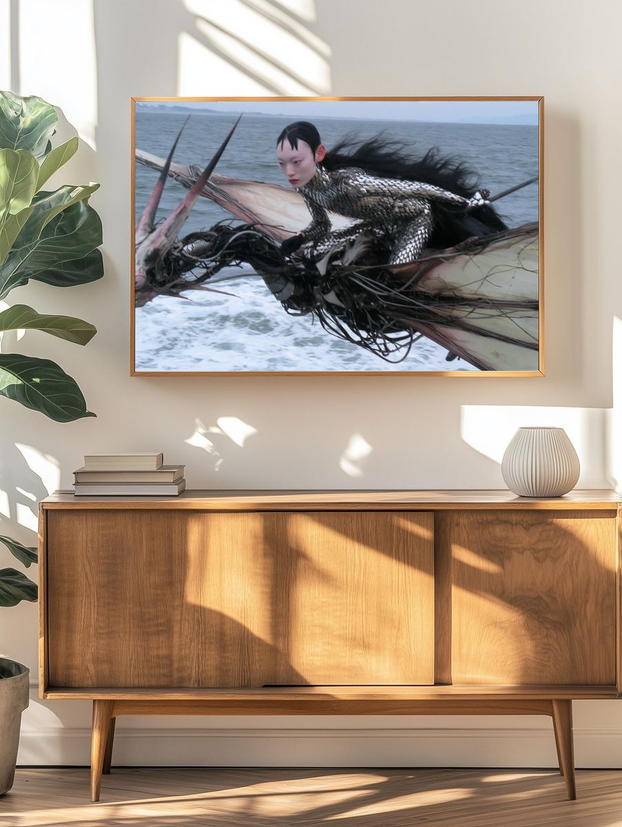 Surreal Sea Rider Fine-Art Print. — room view 3