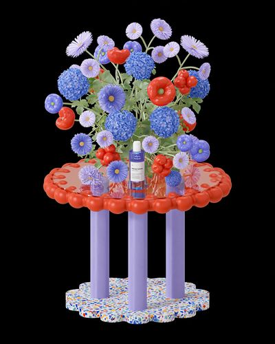 Surreal Floral Still Life Poster.