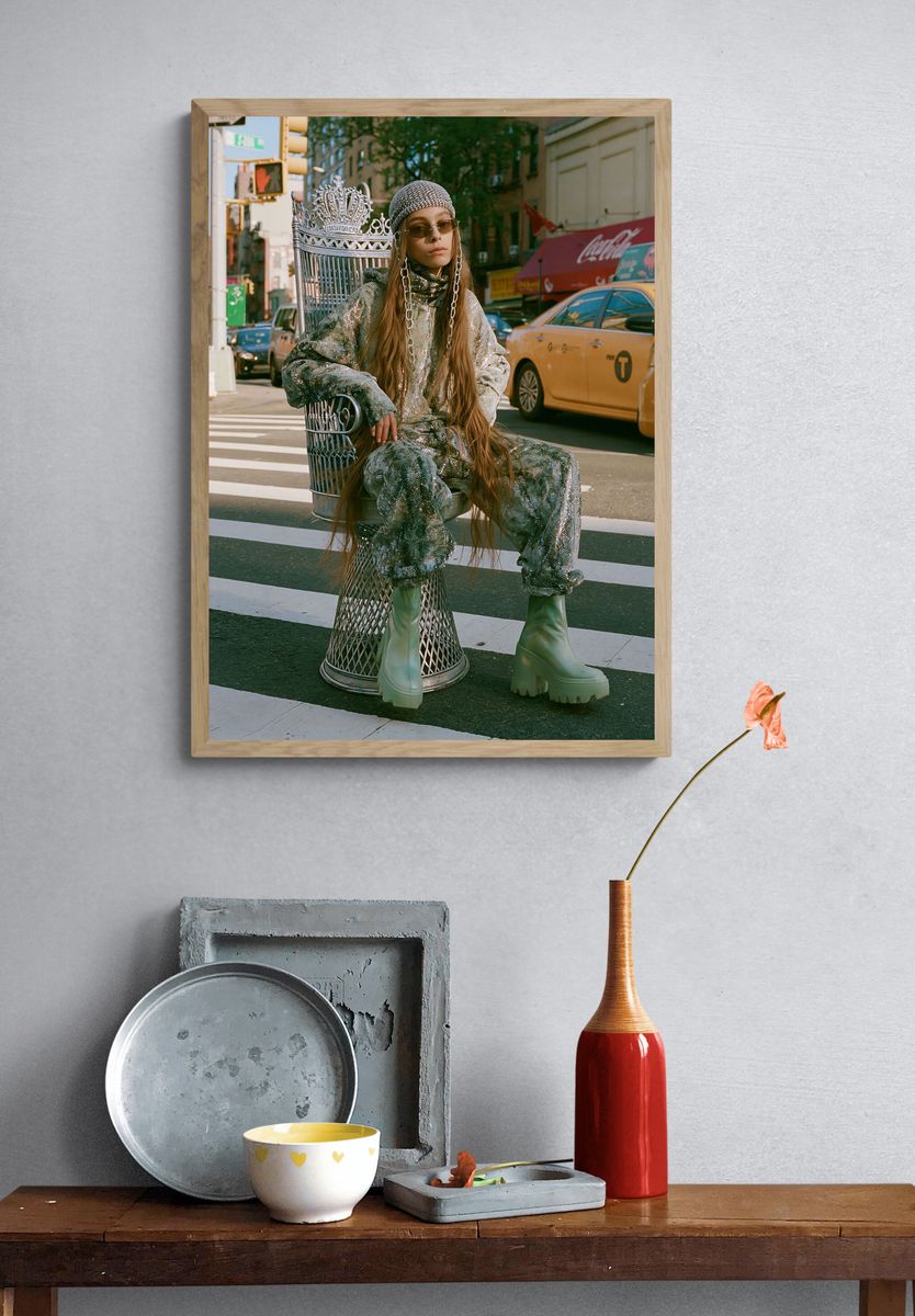 Street Fashion Portrait Poster. — room view 3