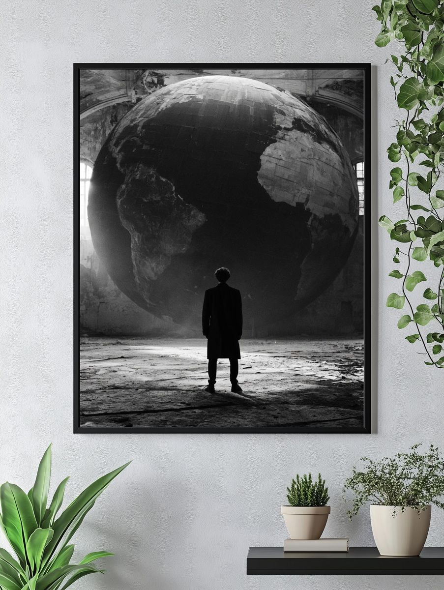 Surreal Giant Earth — Fine-Art Print. — room view 4