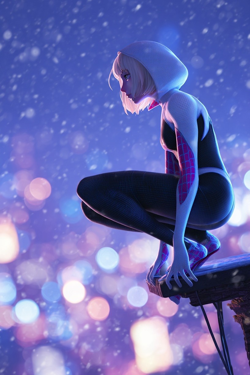 Spider-Gwen — Digital Art Print. poster detail