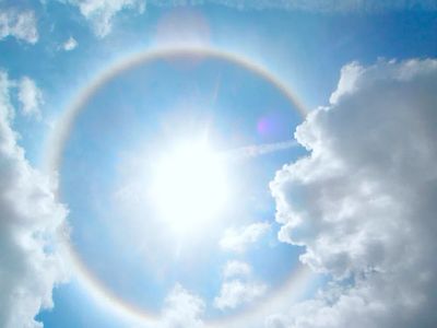 Sun Halo in Blue Sky — Photography Print