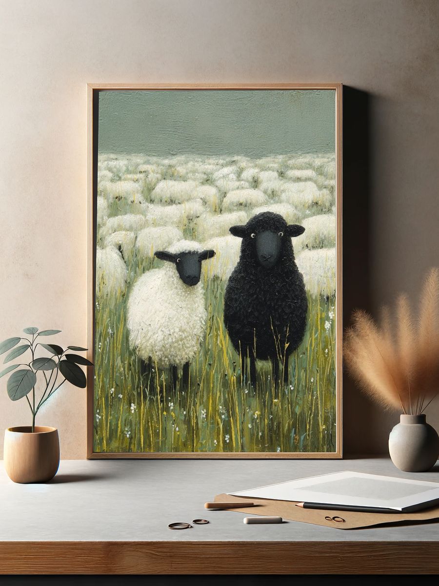 Sheep Meadow Fine-Art Print. — room view 2