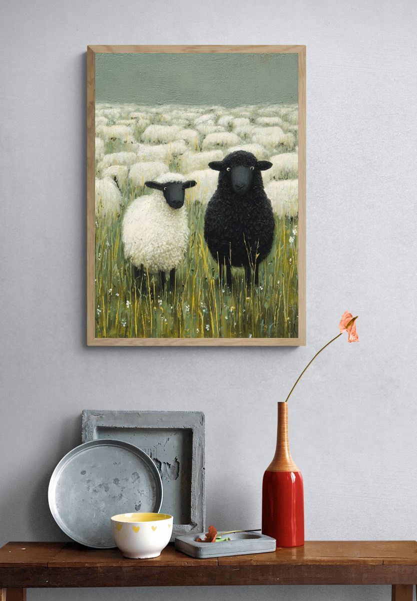 Sheep Meadow Fine-Art Print. — room view 3