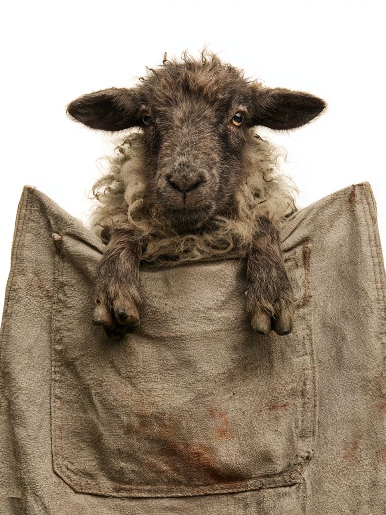 Sheep Portrait Photography Poster. poster — animals art