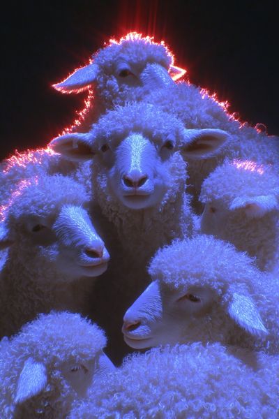 Sheep Portrait — Photography Print. poster