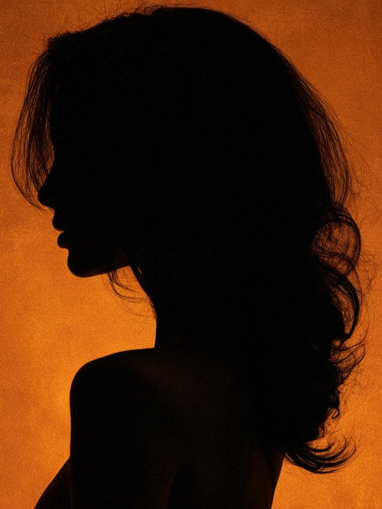 Silhouette Portrait — Photography Print. poster — photography art