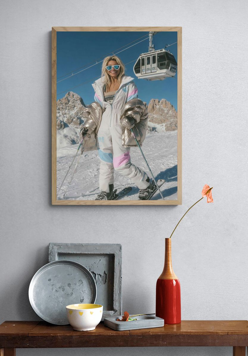 Ski Resort Glam Photography Poster. — room view 3