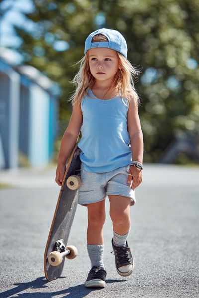 Skateboarding Kid — Photography Print. poster print