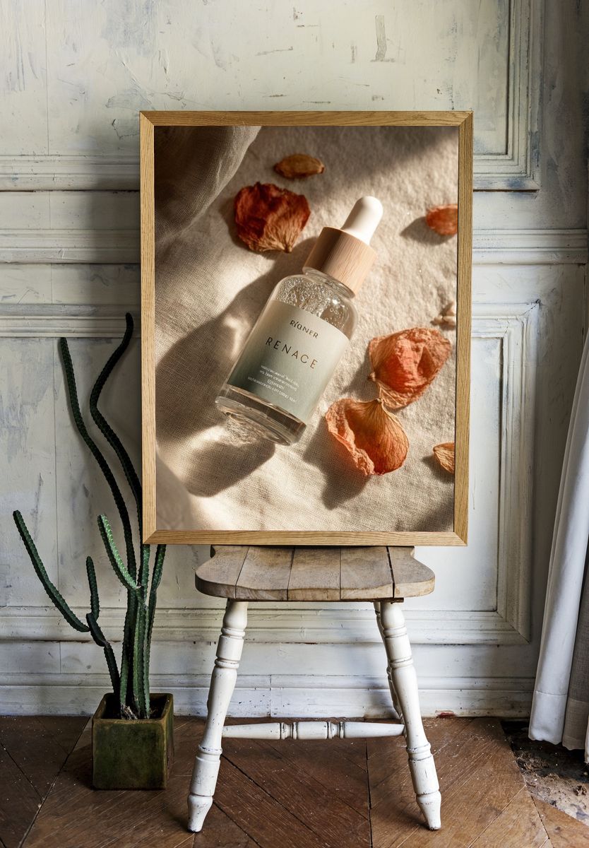 RENACE Skincare Product Poster. — room view 1