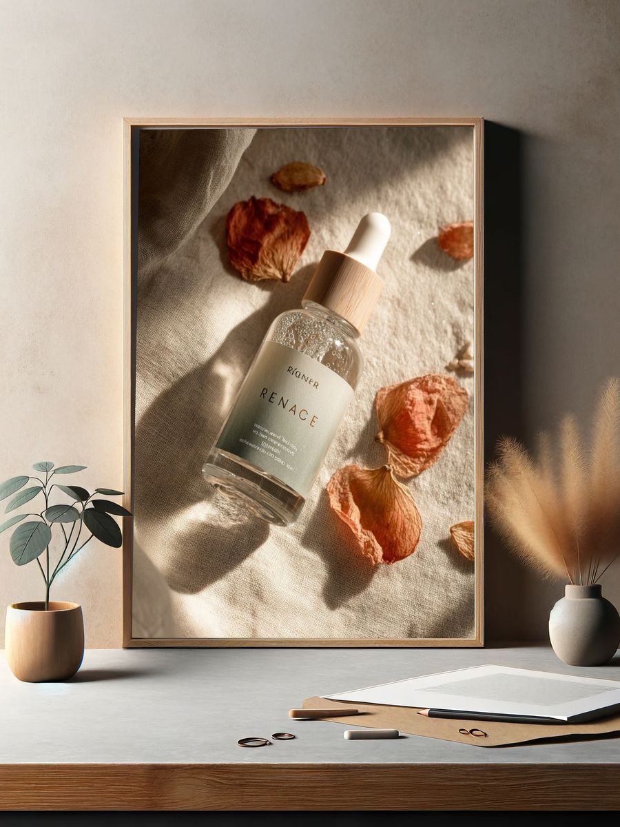 RENACE Skincare Product Poster. — room view 2