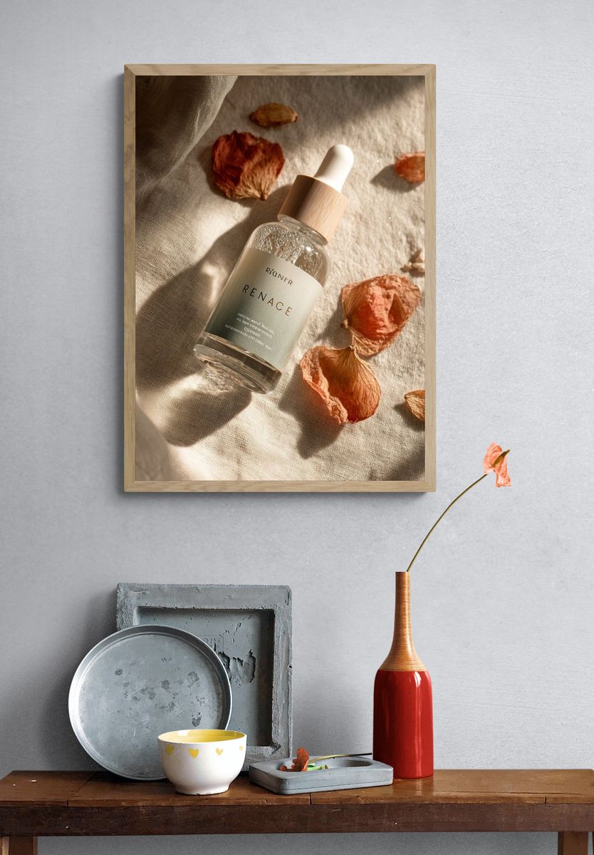 RENACE Skincare Product Poster. — room view 3