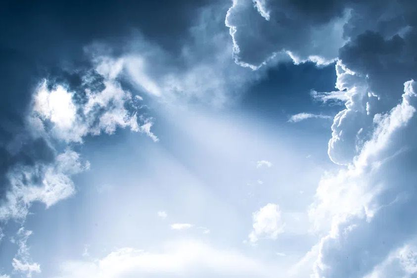 Cloudy sky. poster — photography art