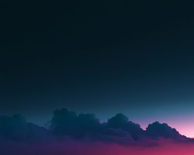 Twilight Cloudscape Photography Print. poster