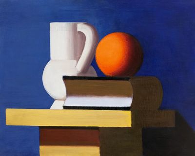 Still Life with Orange — Fine Art Print. poster print