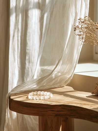 Sunlit Linen Still Life Poster.