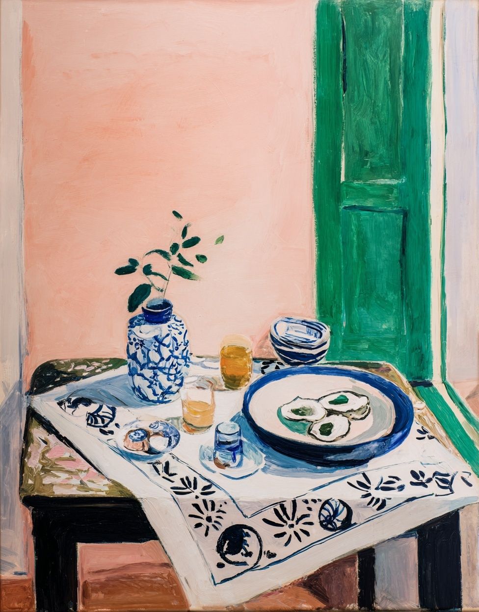Still Life with Blue and Green — Fine Art Print. poster detail