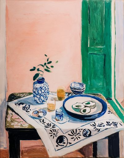 Still Life with Blue and Green — Fine Art Print. poster print