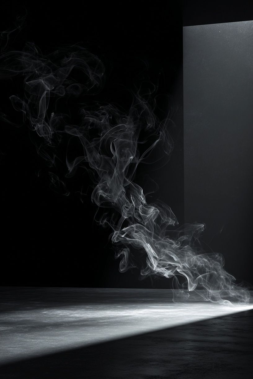 Smoke Light Beam Photography Poster. poster detail