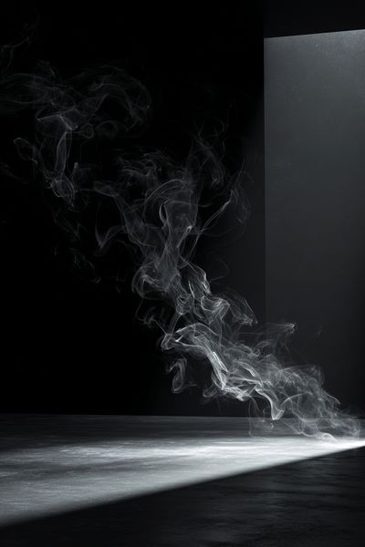 Smoke Light Beam Photography Poster.