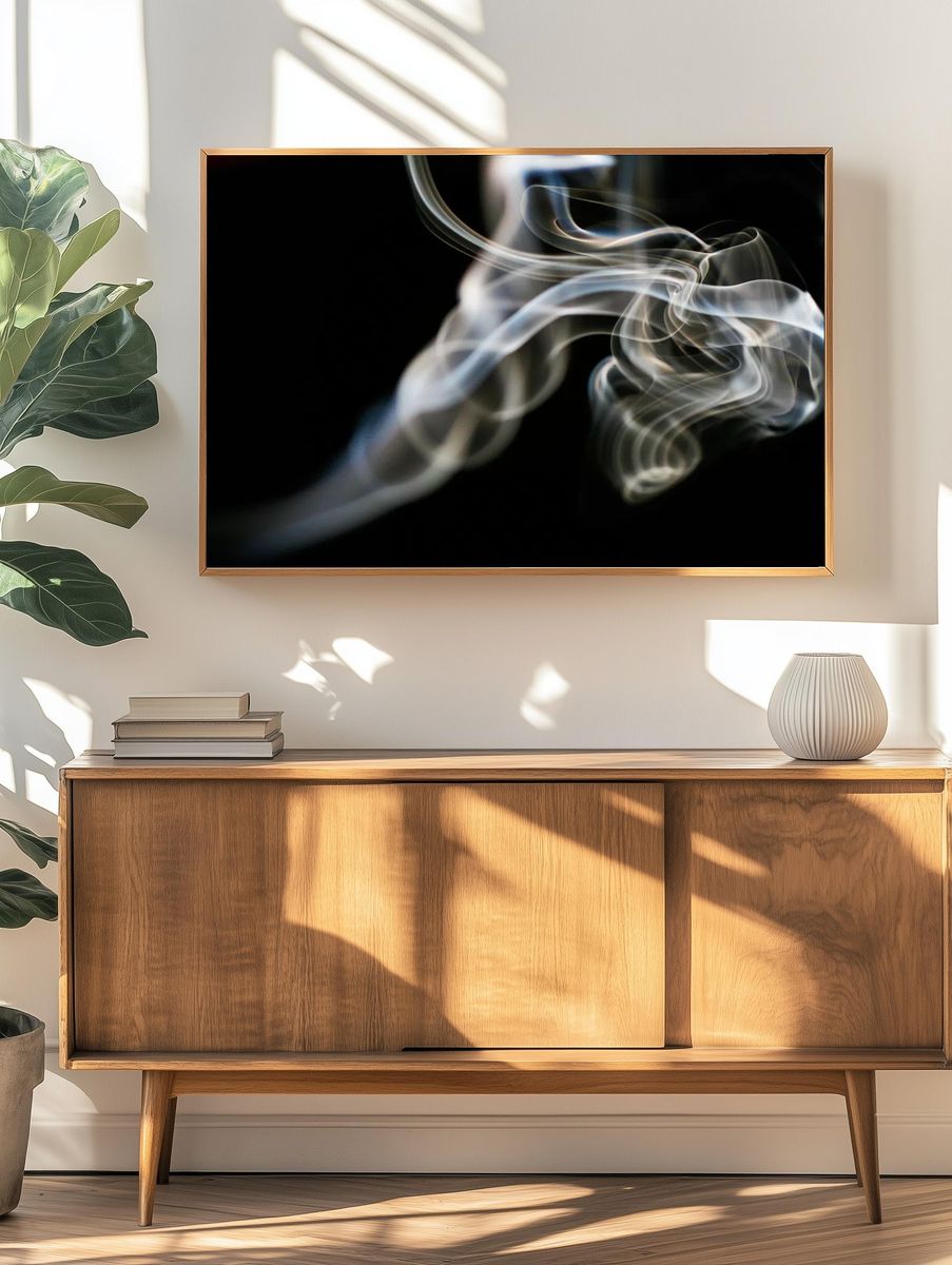 Abstract Smoke Patterns Poster. — room view 3