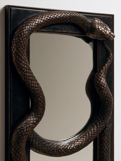 Snake Mirror Sculpture Print.