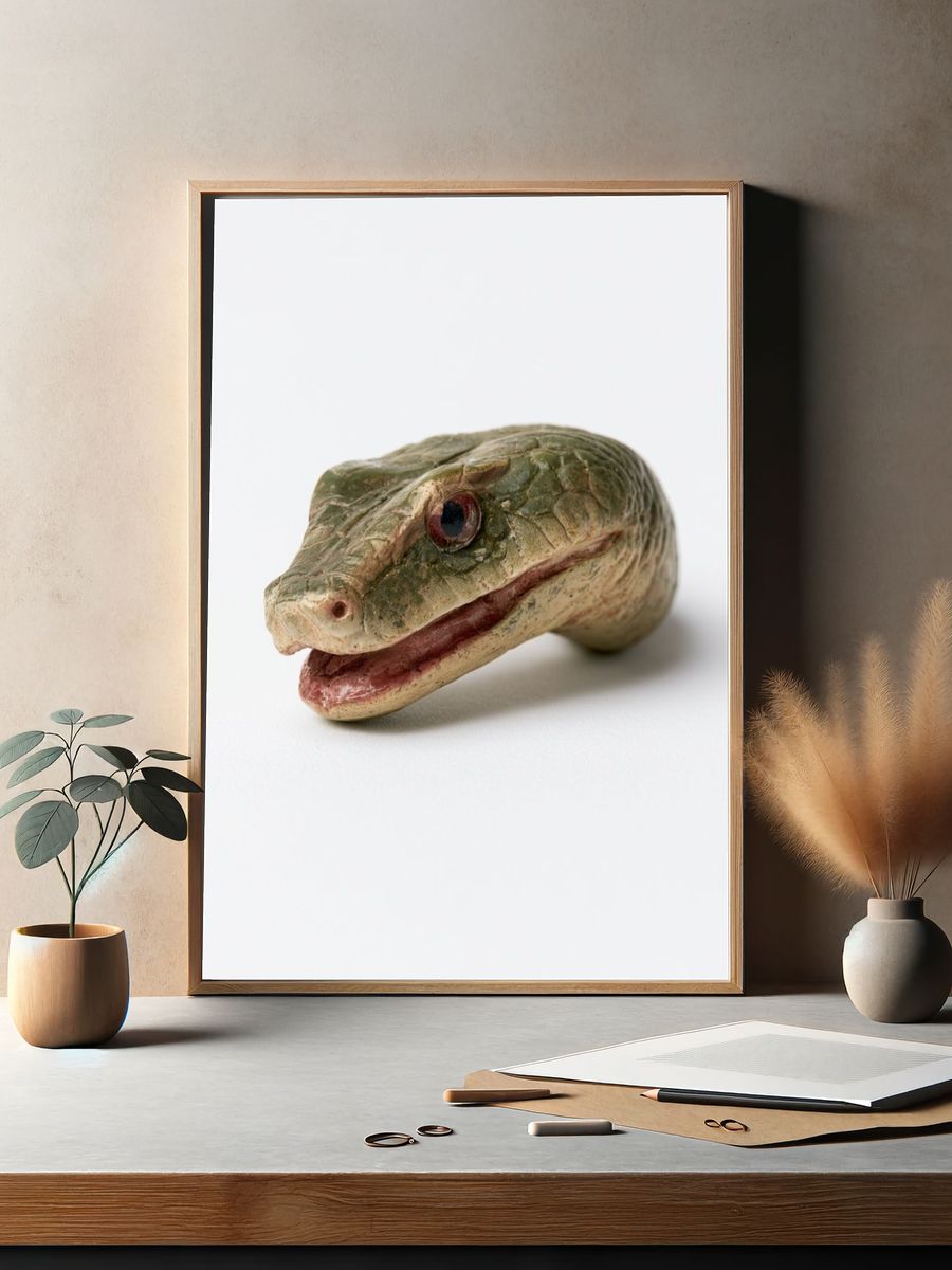Snake Head Photography Poster. — room view 2