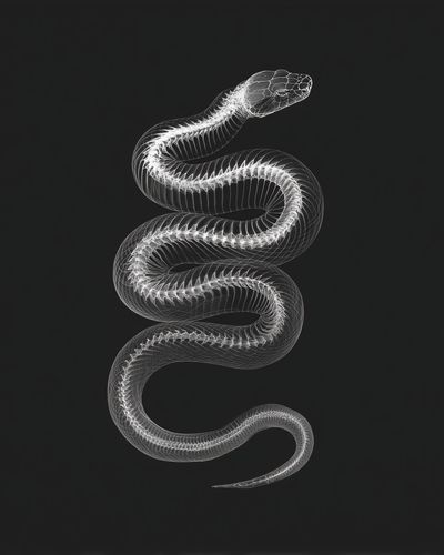 Serpentine X-Ray Illustration Poster. poster print
