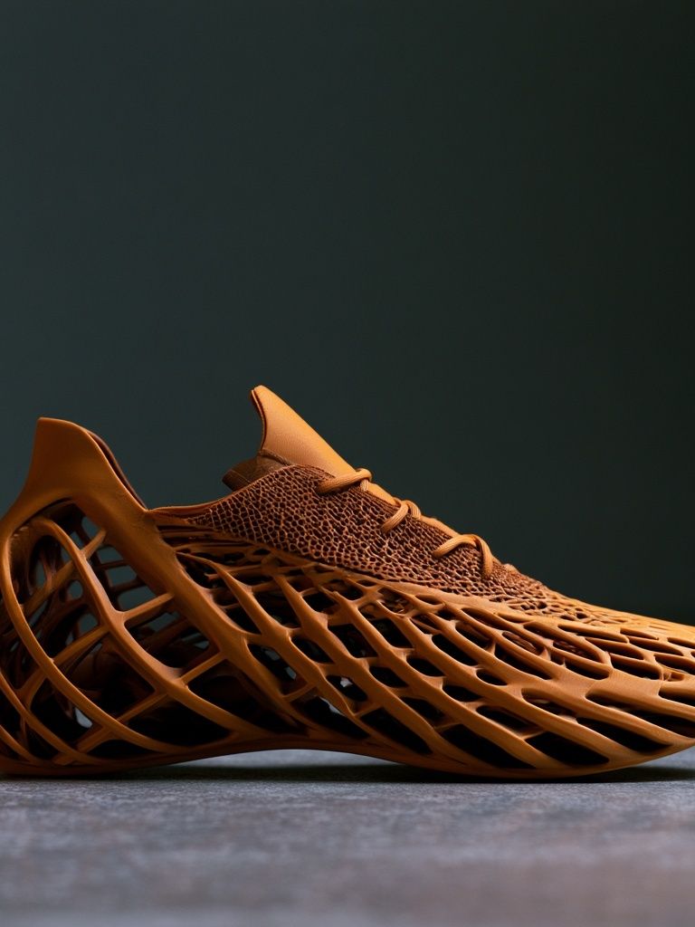 Futuristic Sneaker Photography Poster. poster detail