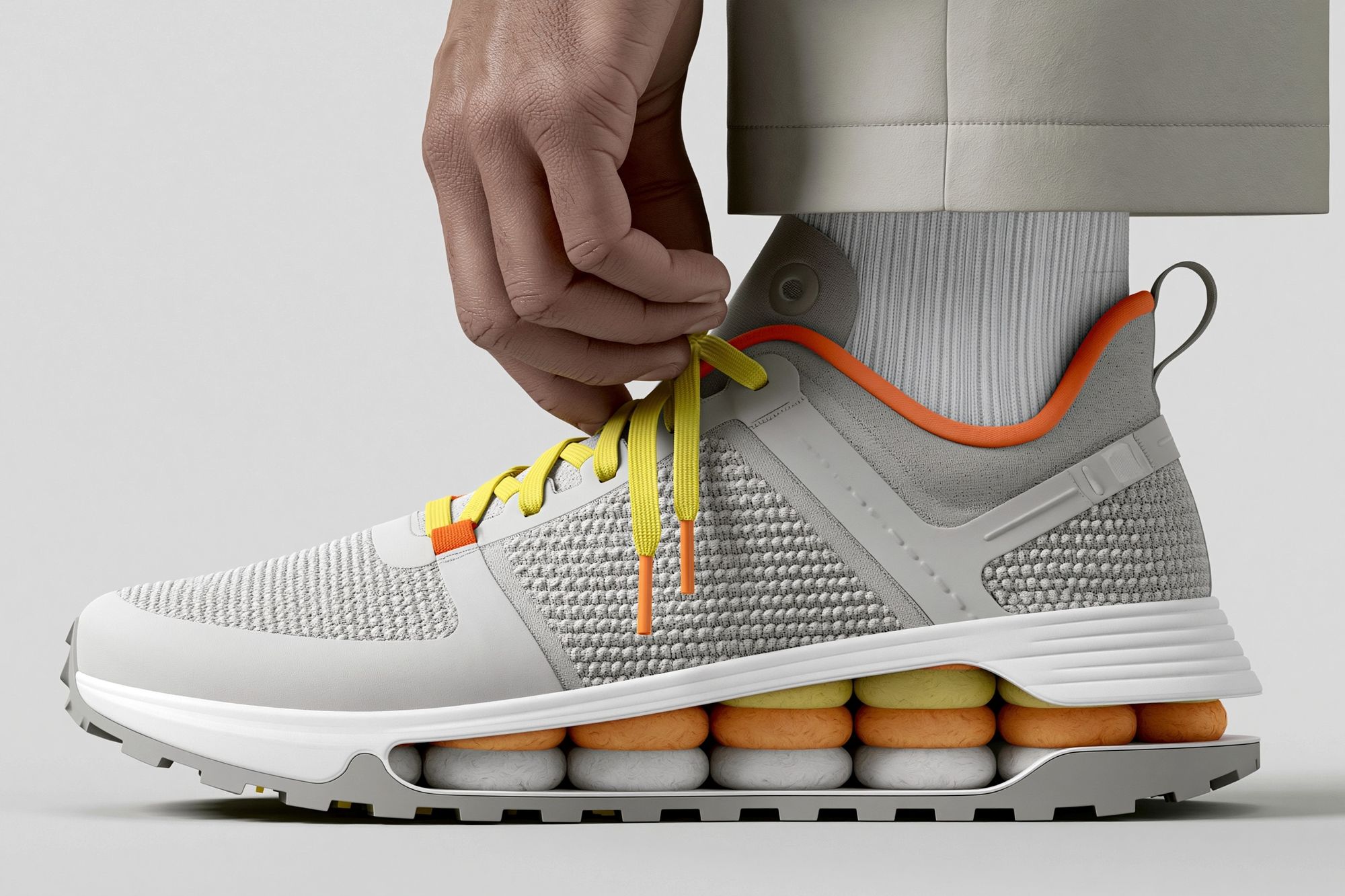 Sneaker Lacing Close-Up Photography Poster. poster — photography art