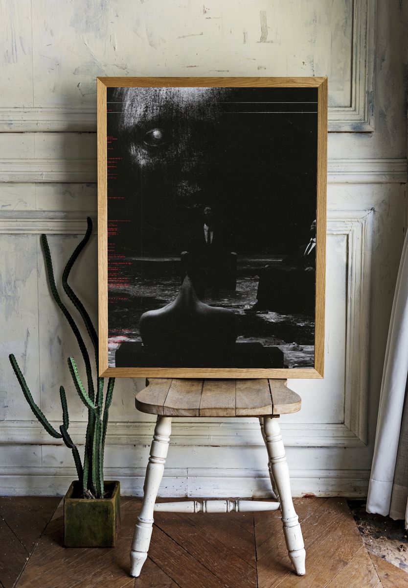 Surreal Noir Figure Poster. — room view 1