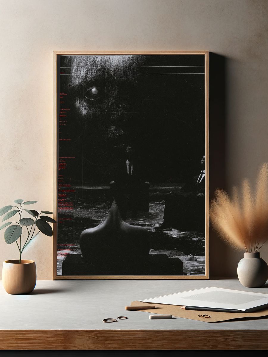 Surreal Noir Figure Poster. — room view 2