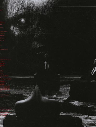 Surreal Noir Figure Poster. poster